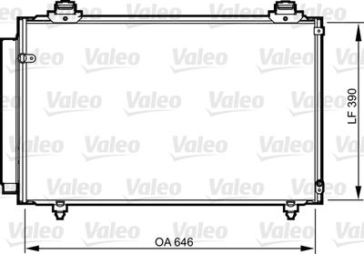 VALEO Condensor, airconditioning (814212)