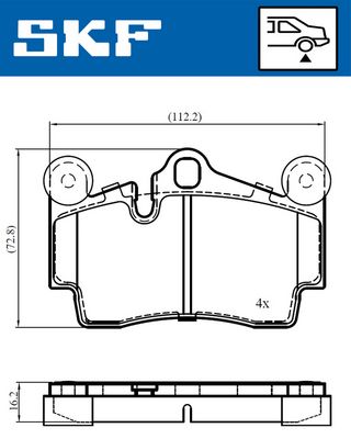 Brake Pad Set, disc brake VKBP 90378