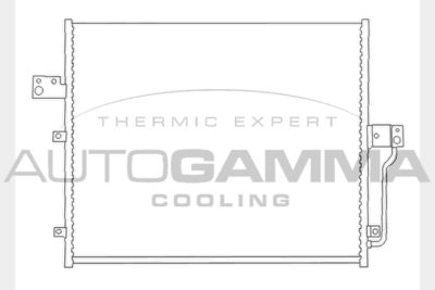 AUTOGAMMA 104440 Радиатор кондиционера  для SSANGYONG  (Сан-янг Kрон)