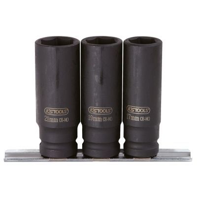 Ks Tools - sada rázových orechov dlhé 1/2" 3ks