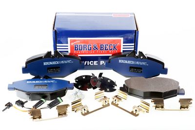 комплект спирачно феродо, дискови спирачки BORG & BECK BBP1796