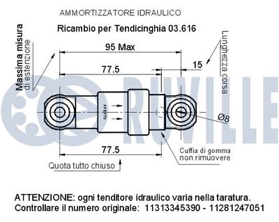 AMORTIZOR VIBRATII CUREA TRANSMISIE CU CANELURI RUVILLE 540212 1