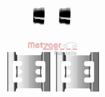 Комплектующие, колодки дискового тормоза METZGER 109-1688 для OPEL MOVANO