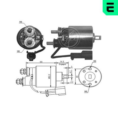 Elektromagnetický spínač, startér ERA ZM718