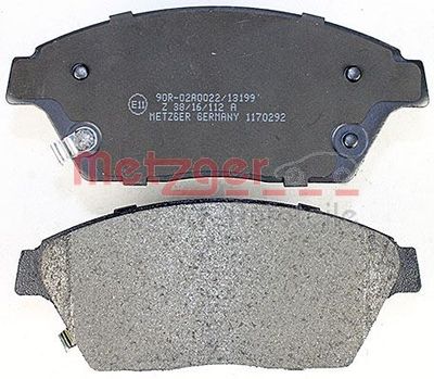 BREMSBELAGSATZ SCHEIBENBREMSE METZGER AUTOTEILE 1170292 2