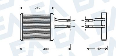 EACLIMA 45C03004 Радиатор печки  для ALFA ROMEO 147 (Альфа-ромео 147)