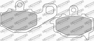 Комплект тормозных колодок, дисковый тормоз FERODO RACING FDB2012P для KAWASAKI VERSYS