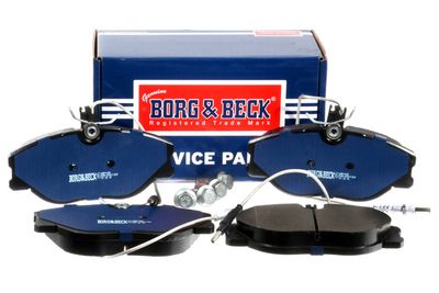 комплект спирачно феродо, дискови спирачки BORG & BECK BBP1438