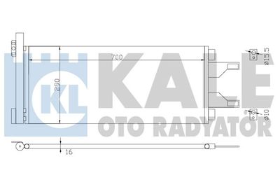 KALE OTO RADYATÖR 343085 Радиатор кондиционера  для FIAT DUCATO (Фиат Дукато)