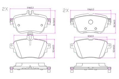 SET PLACUTE FRANA FRANA DISC BOGAP C8210225