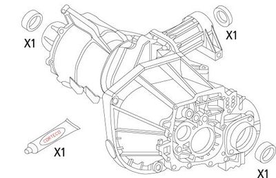 CORTECO Dichtungssatz, Differential