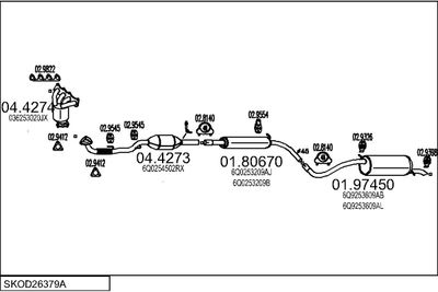 SISTEM DE ESAPAMENT MTS SKOD26379A015583