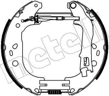 Комплект тормозных колодок METELLI 51-0436 для FIAT IDEA