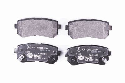 HELLA 8DB 355 014-911 Гальмівні колодки та сигналізатори  для HYUNDAI i20 (Хендай И20)