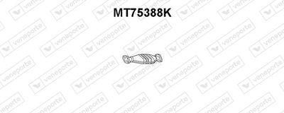 Катализатор VENEPORTE MT75388K для MITSUBISHI SPACE