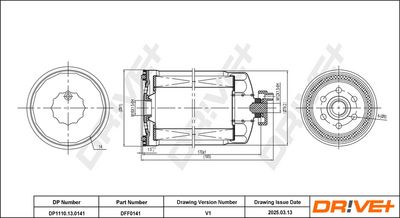 Palivový filtr Dr!ve+ DP1110.13.0141