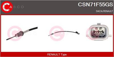 SENZOR TEMPERATURA GAZE EVACUARE