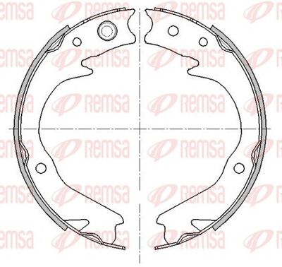 Brake shoe, parking brake