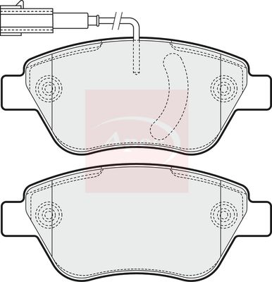 APEC Brake Pad Set, disc brake PAD1549