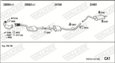 SISTEM DE ESAPAMENT WALKER REK014610B