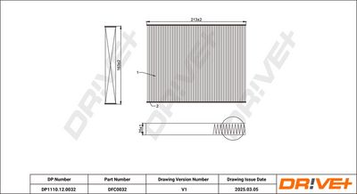 FILTER INNENRAUMLUFT DR!VE+ DP1110120032 0