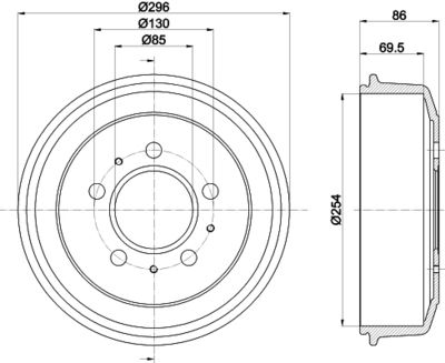 спирачен барабан MINTEX MBD449