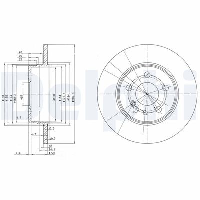 BREMSSCHEIBE DELPHI BG2738