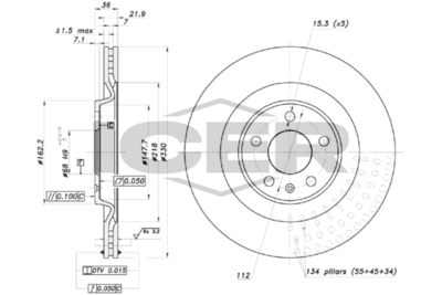 спирачен диск ICER 78BD4152-2