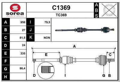ANTRIEBSWELLE SNRA C1369
