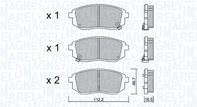 BREMSBELAGSATZ SCHEIBENBREMSE