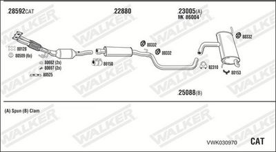 SISTEM DE ESAPAMENT WALKER VWK030970