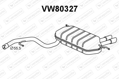 Глушитель выхлопных газов конечный VENEPORTE VW80327 для VW TIGUAN