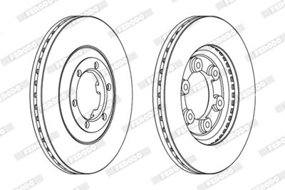BREMSSCHEIBE FERODO DDF693 1