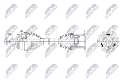 полуоска NTY NPW-AU-131