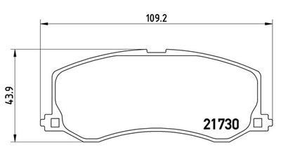 BREMSBELAGSATZ SCHEIBENBREMSE