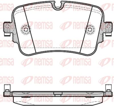 Brake Pad Set, disc brake 1668.08