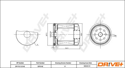 KRAFTSTOFFFILTER DR!VE+ DP1110130145 1