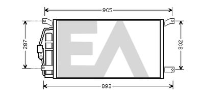 EACLIMA 30C14041 Радиатор кондиционера  для CHEVROLET  (Шевроле Транс)