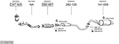 Изпускателна система BOSAL SYS00782
