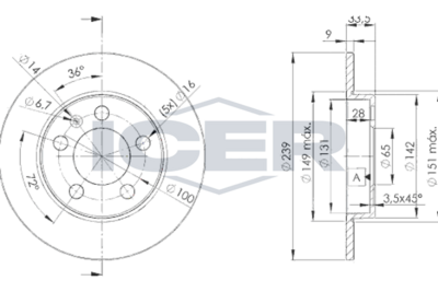 спирачен диск ICER 78BD5311-2