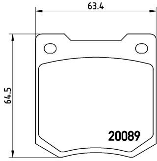 Комплект тормозных колодок, дисковый тормоз BREMBO P 24 003 для FORD CAPRI