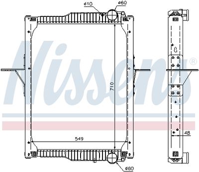 Kylare, motorkylning NISSENS 65475