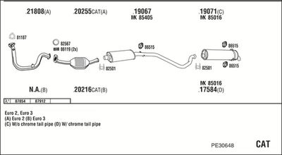 Układ wydechowy WALKER PE30648