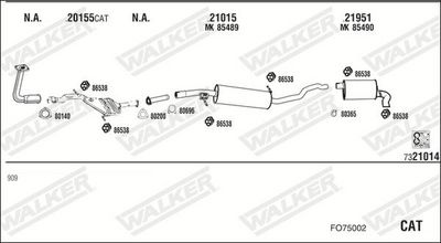 Изпускателна система WALKER FO75002