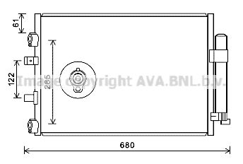 Конденсатор, кондиционер AVA QUALITY COOLING FDA5484D для FORD C-MAX