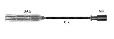 Комплект проводов зажигания BBT ZK0487 для MERCEDES-BENZ C-CLASS