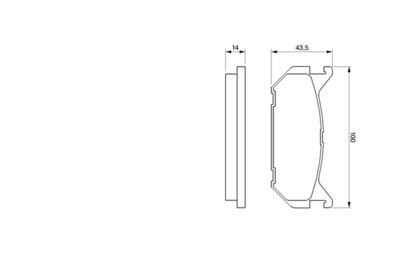 Brake Pad Set, disc brake 0 986 424 266