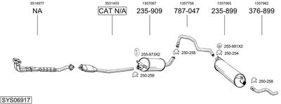 ABGASANLAGE BOSAL SYS06917