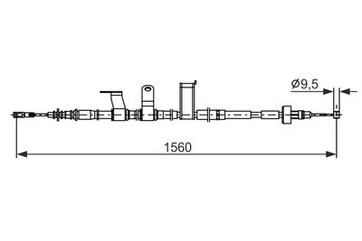 SEILZUG FESTSTELLBREMSE BOSCH 1987482838 4