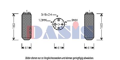 Осушитель, кондиционер AKS DASIS 800266N для NISSAN PRIMERA